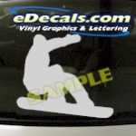 CRT945 Snowboarder Cartoon Decal
