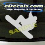 CRT946 Snowboarder Cartoon Decal