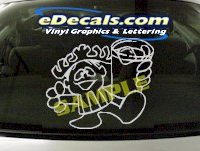  CRT948 Hawaiian Punch Guy Cartoon Decal