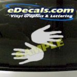 CRT950 Hands Cartoon Decal