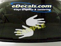  CRT950 Hands Cartoon Decal