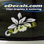 CRT953 Flower Cartoon Decal