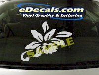  CRT953 Flower Cartoon Decal