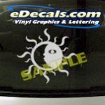 CRT954 Sun Moon Symbol Cartoon Decal