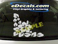  CRT956 Flower Cartoon Decal