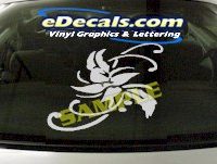  CRT958 Flower Cartoon Decal