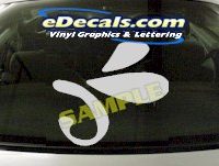  CRT959 Butterfly Cartoon Decal