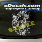 CRT963 Gothic Woman Cartoon Decal