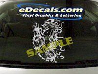  CRT963 Gothic Woman Cartoon Decal