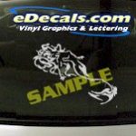 CRT964 Gothic Woman Cartoon Decal