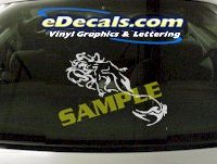  CRT964 Gothic Woman Cartoon Decal