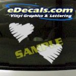 CRT966 Hearts Cartoon Decal