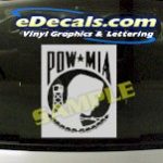 CRT973 POW MIA Cartoon Decal