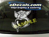  CRT975 Flower Rose Cartoon Decal