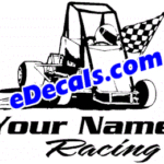 CRT976 Quarter Midget Your Name Here Racing Decal