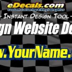 Website Domain Name Decal Sticker