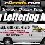 Van Truck Lettering Decal Kit