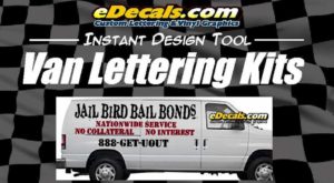 Van Truck Lettering Decal Kit