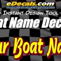 Boat Name Marine Decal Stickers