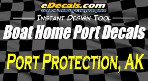 Boat Port Name Marine Decal Stickers