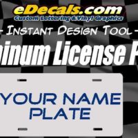 Personalized License Plates