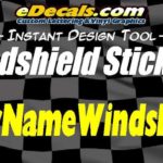 Custom Windshield Window Decal Stickers