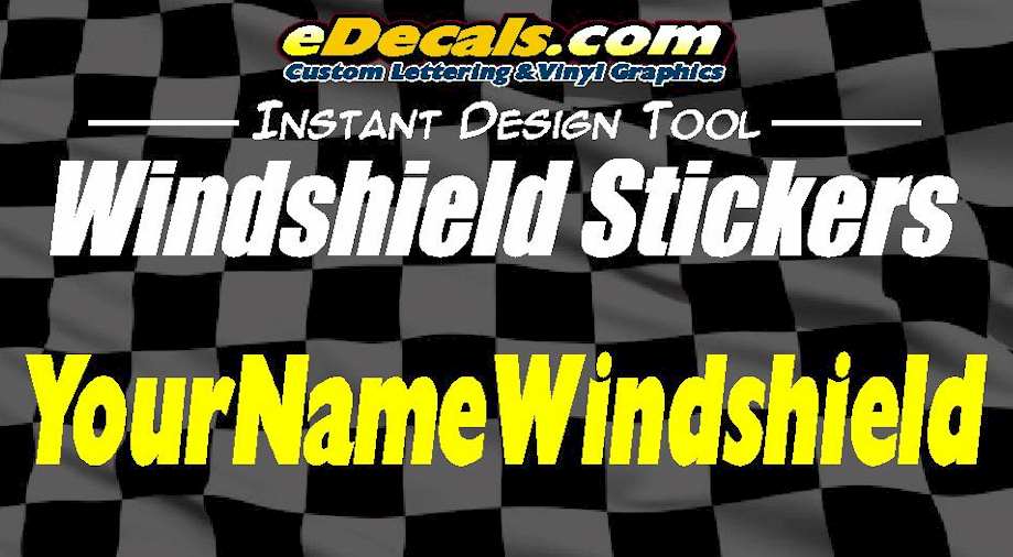 Custom Windshield Window Decal Stickers