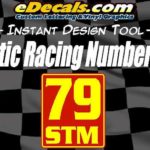 Magnetic Competition Racing Number Touring Plates