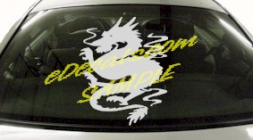 DRG102 Dragon Tribal Cartoon Decal