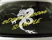 DRG103 Dragon Tribal Cartoon Decal