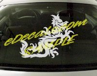  DRG104 Dragon Tribal Cartoon Decal