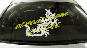 DRG104 Dragon Tribal Cartoon Decal