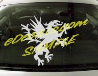  DRG106 Dragon Tribal Cartoon Decal