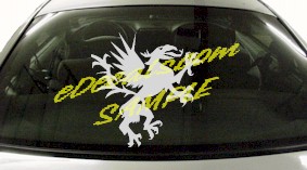 DRG106 Dragon Tribal Cartoon Decal