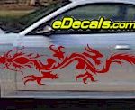 DRG107 Dragon Tribal Cartoon Decal