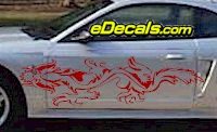  DRG108 Dragon Tribal Cartoon Decal