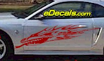 DRG110 Dragon Tribal Cartoon Decal