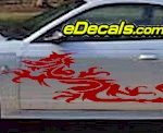 DRG111 Dragon Tribal Cartoon Decal