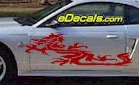  DRG111 Dragon Tribal Cartoon Decal