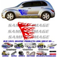  FLM250 Flame Decal