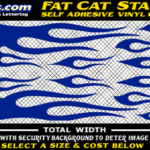 FLM601 Fat Cat Starter Vinyl Graphic Flame Decal Kit