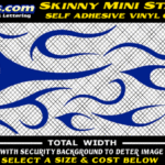 FLM604 Skinny Mini Starter Vinyl Graphic Flame Decal Kit