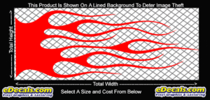 FLM700 Flame Decal