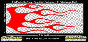 FLM701 Flame Decal