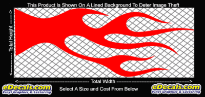 FLM702 Flame Decal
