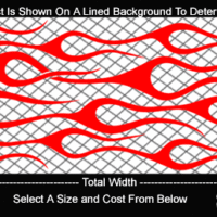  FLM703 Flame Decal