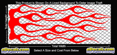 FLM703 Flame Decal