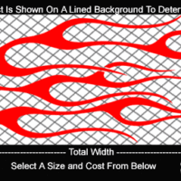  FLM704 Flame Decal