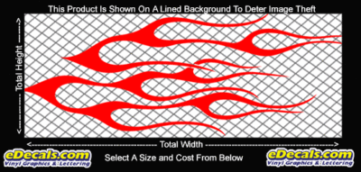 FLM704 Flame Decal