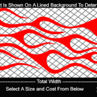  FLM705 Flame Decal